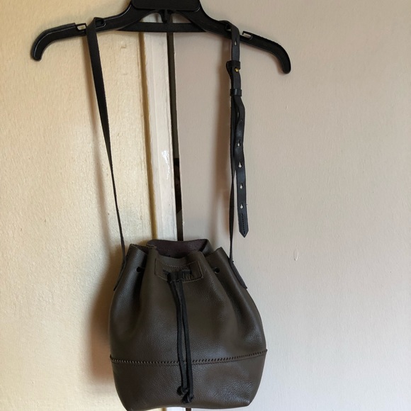 J. Crew Handbags - J crew drawstring leather bag